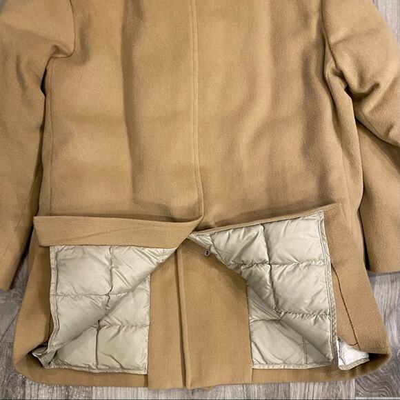 FANTASTIC Vintage Eddie Bauer Sundowner Men’s 42 Camel Wool Down-Filled Overcoat - Picture 6 of 10